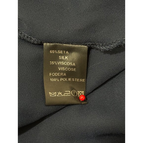 Floral Velvet Chiffon Skirt Silk By Background Boho Whimsy Italy Size 46 / US 10 - Picture 8 of 9